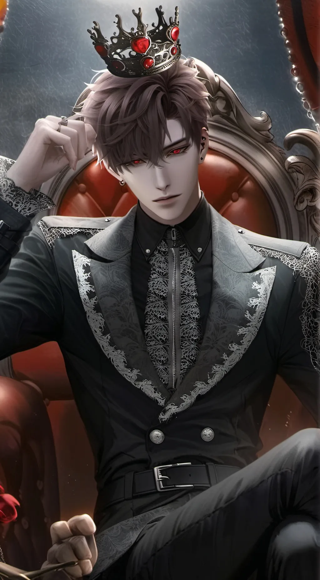 ai character: King Damien background