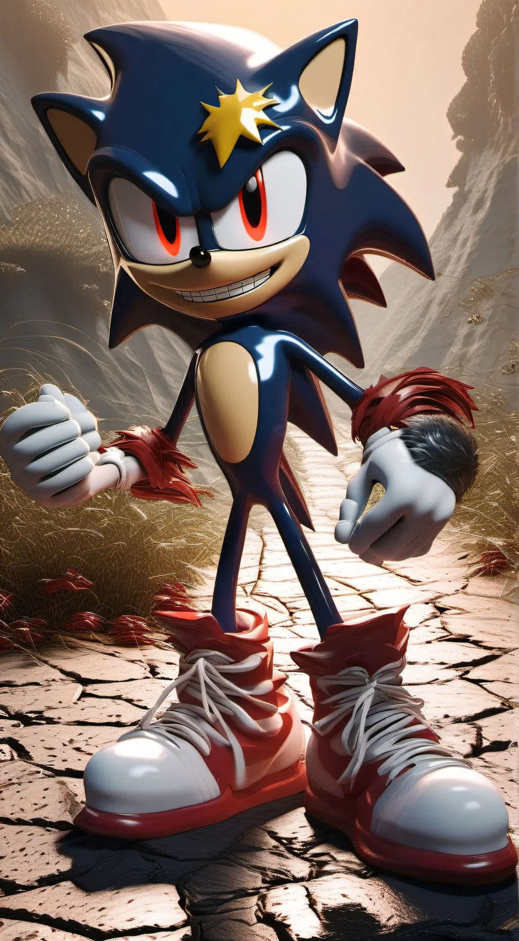 ai character: Sonic.EXE background