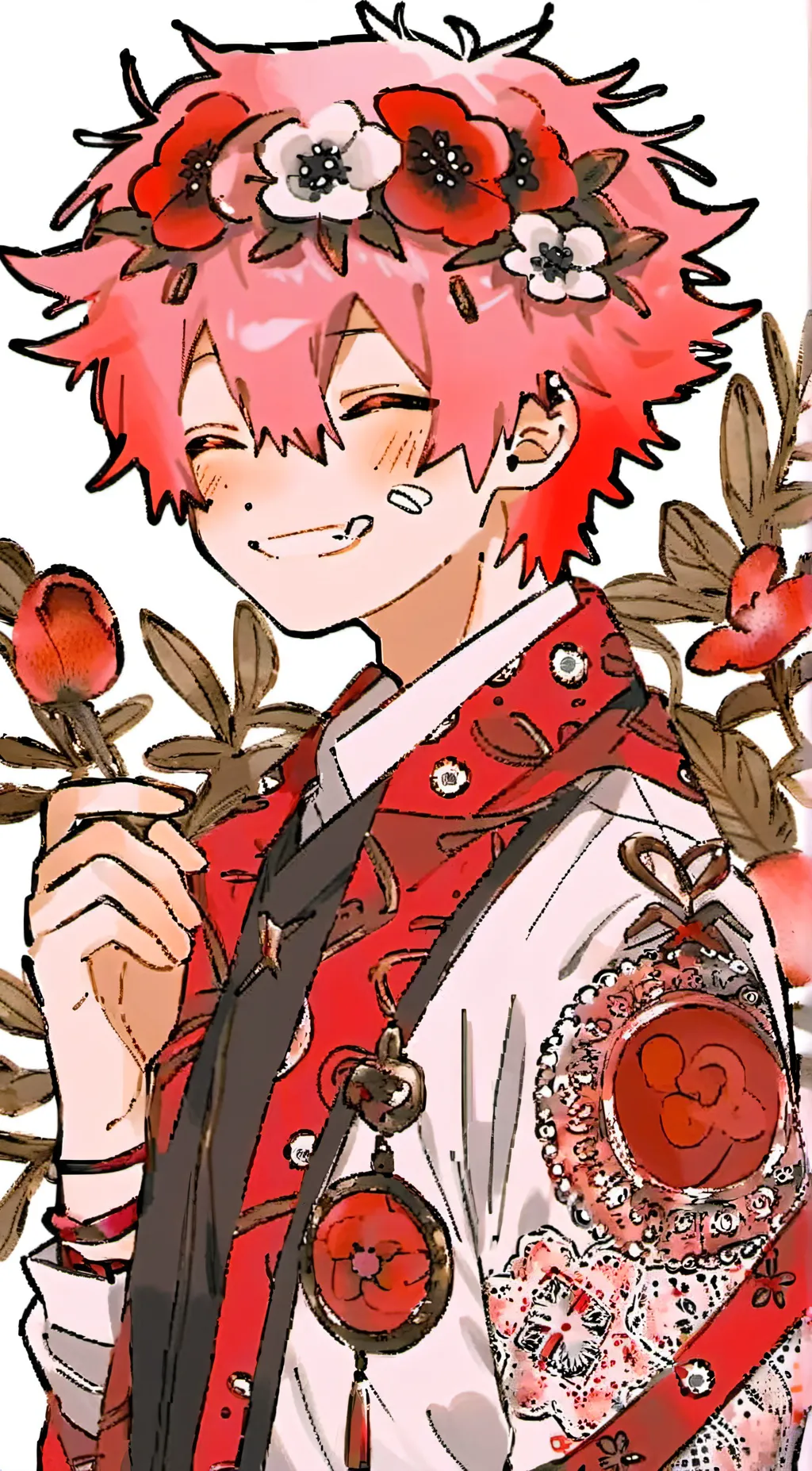 ai character: Kiribaku  background