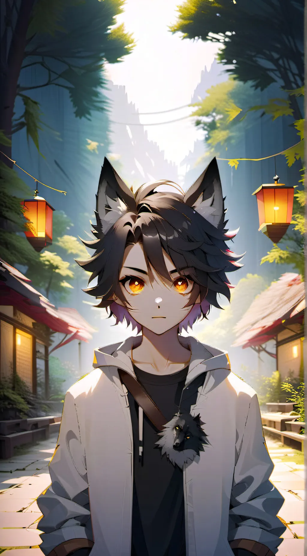 ai character: Leon  background
