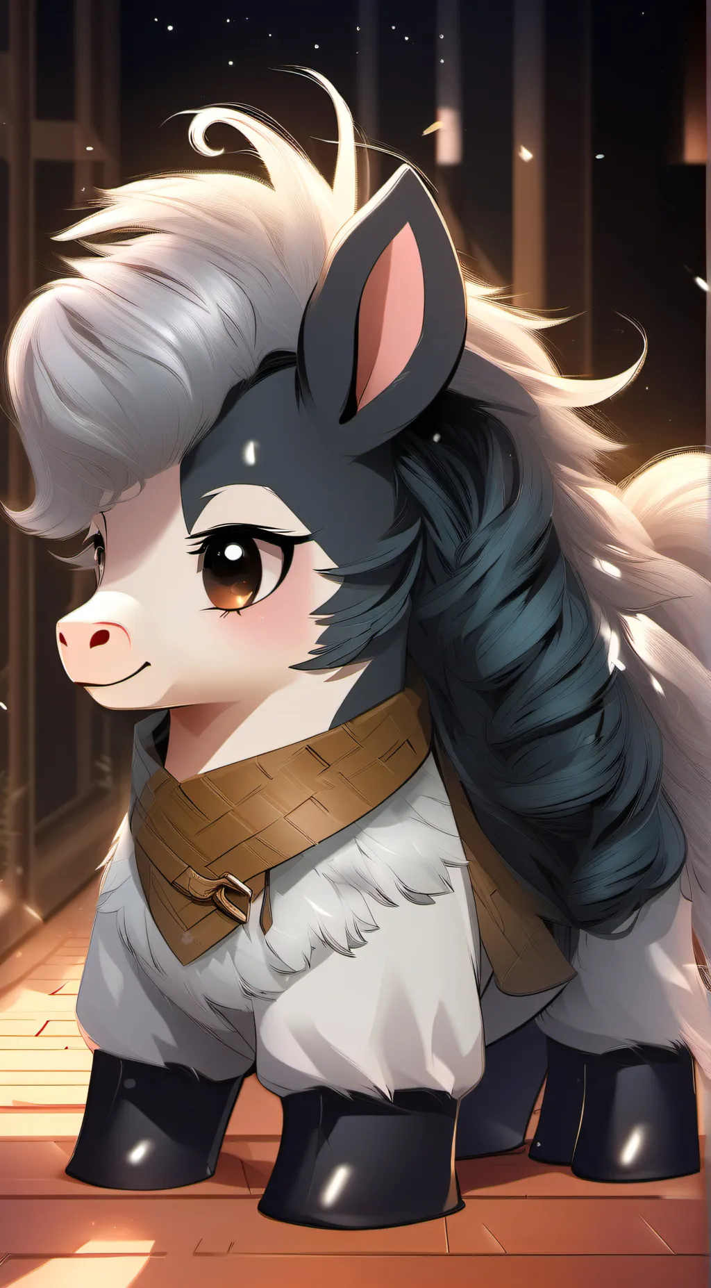 ai character: fluffy pony abuse background
