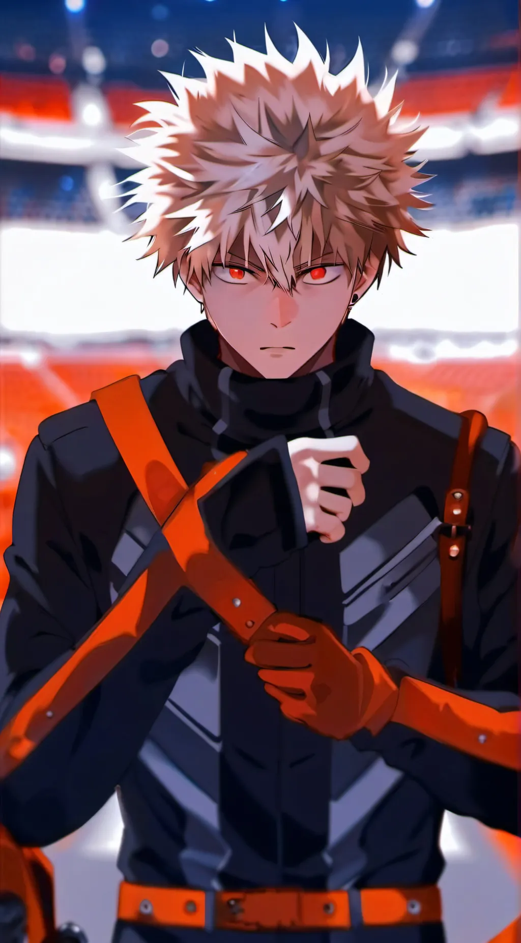 ai character: Katsuki Bakugou background