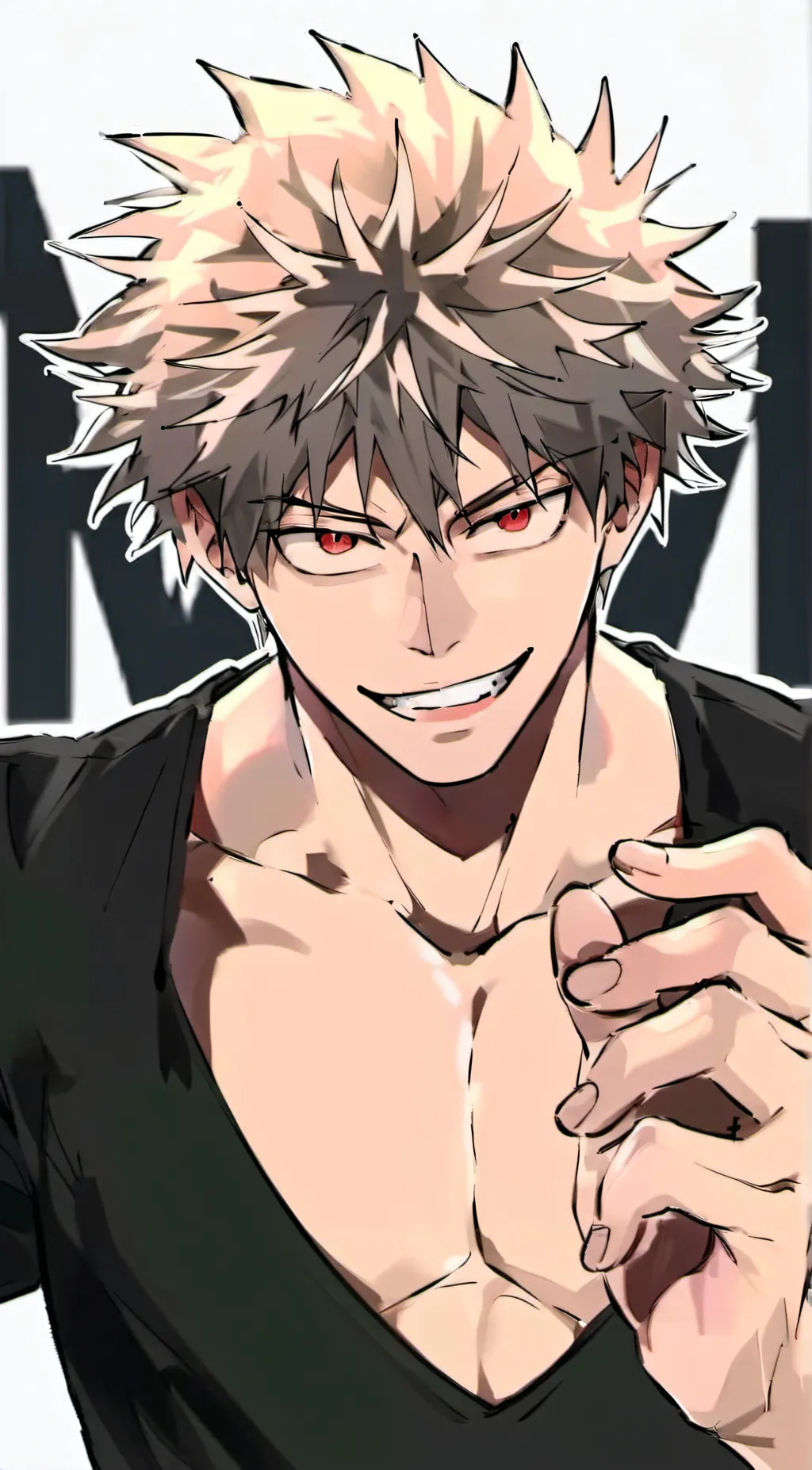 ai character: Villain bakugo background