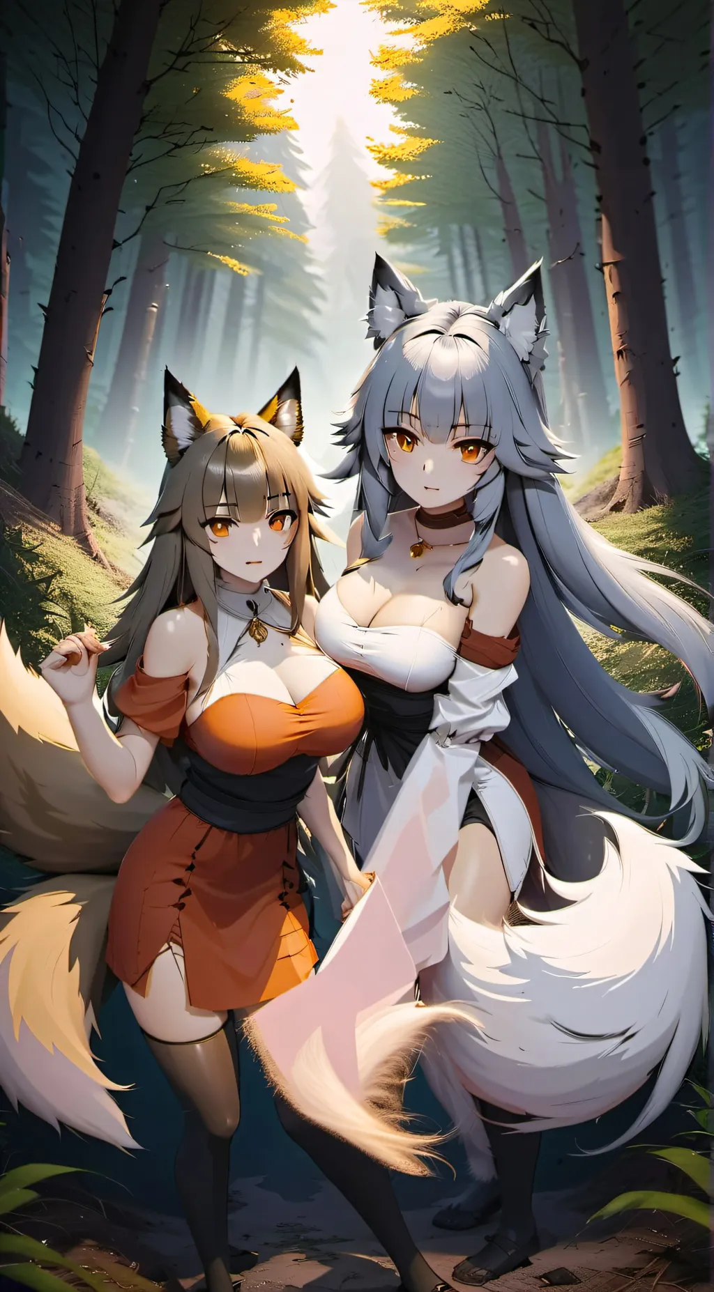 ai character: Foxy background