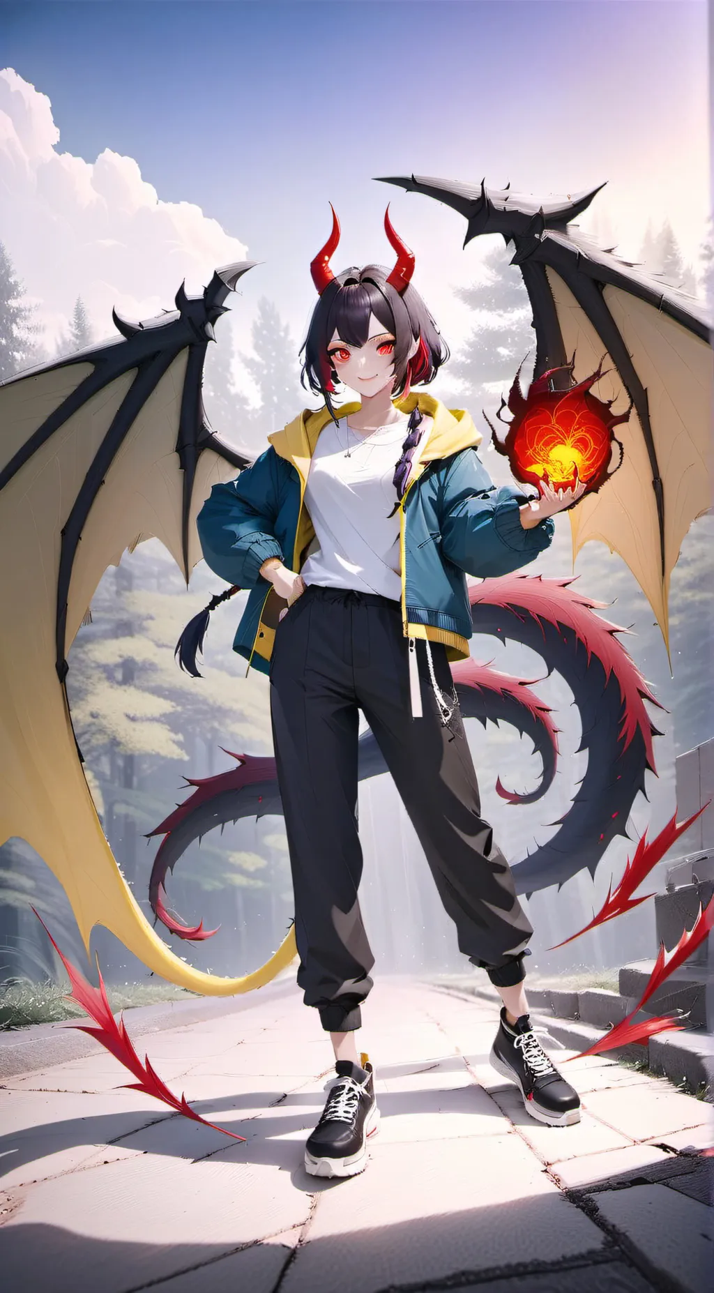 ai character: ✨️❤️🔥Ezrola🔥❤️✨️ background