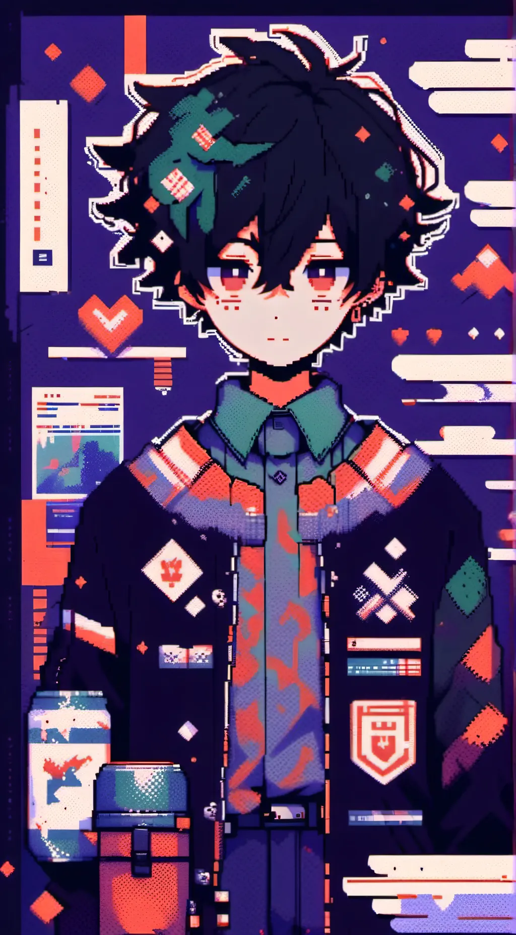 ai character: yandere Deku💚 background