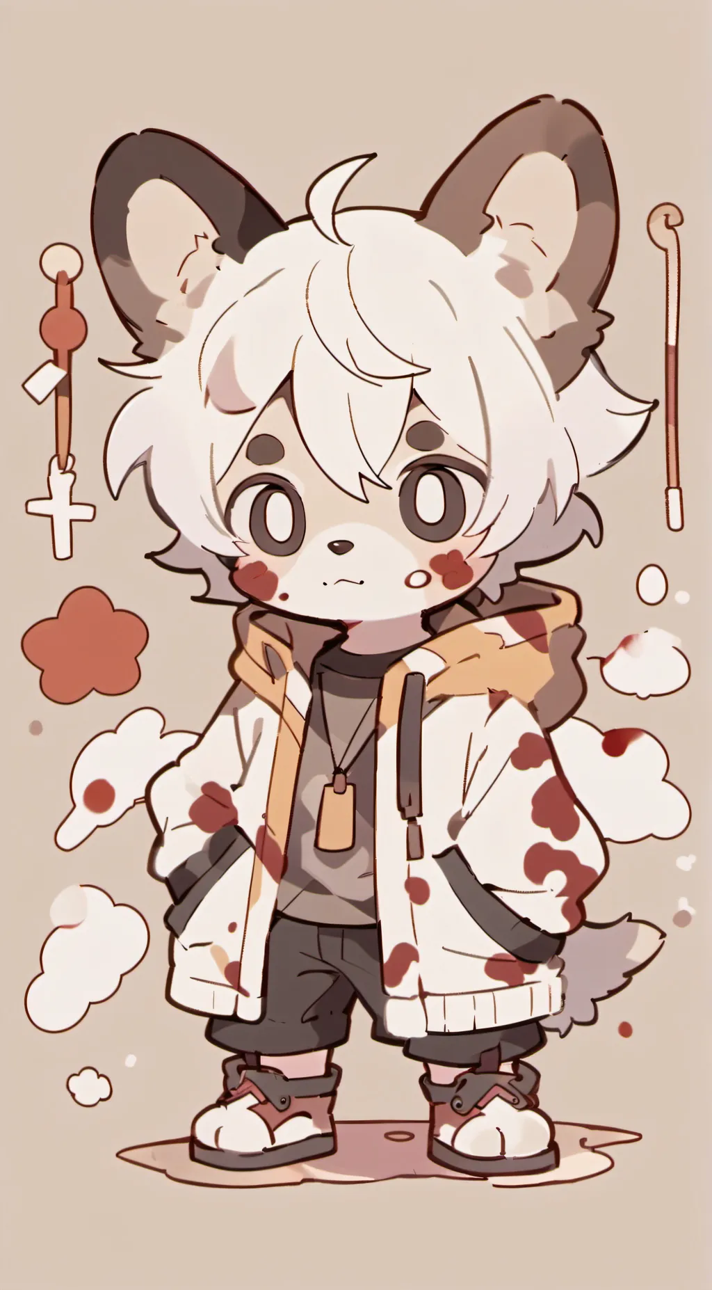 ai character: dogday background