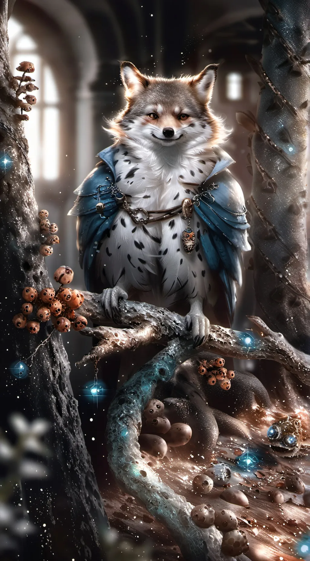 ai character: smiling critters  background