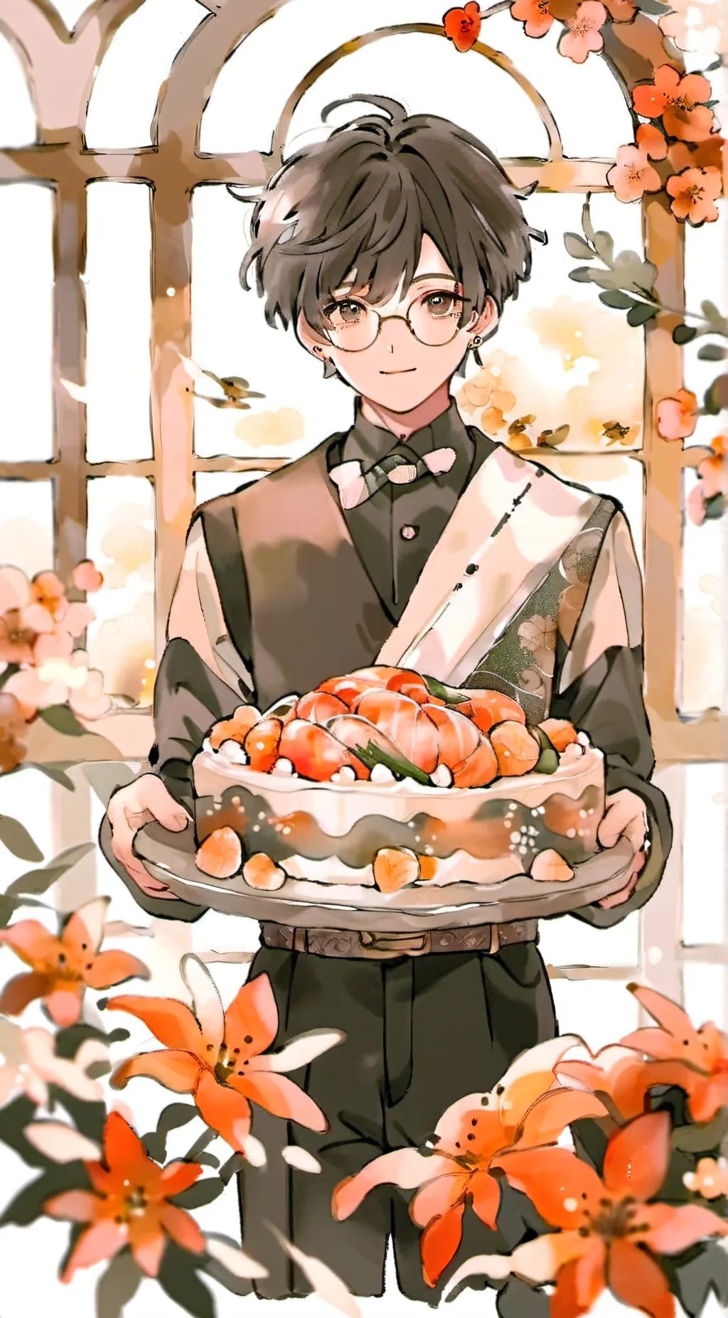 ai character: Bowtie background