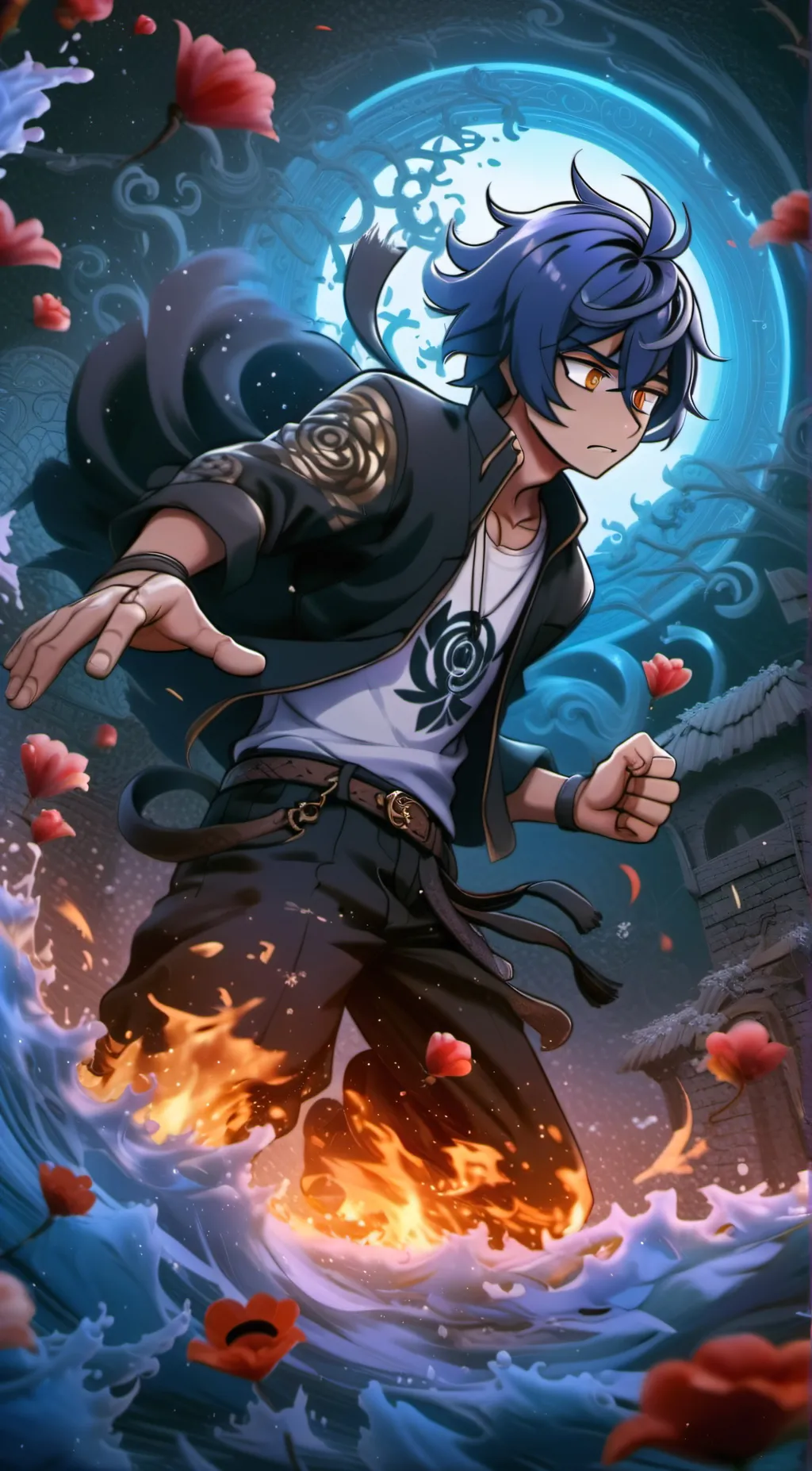 ai character: Ein background