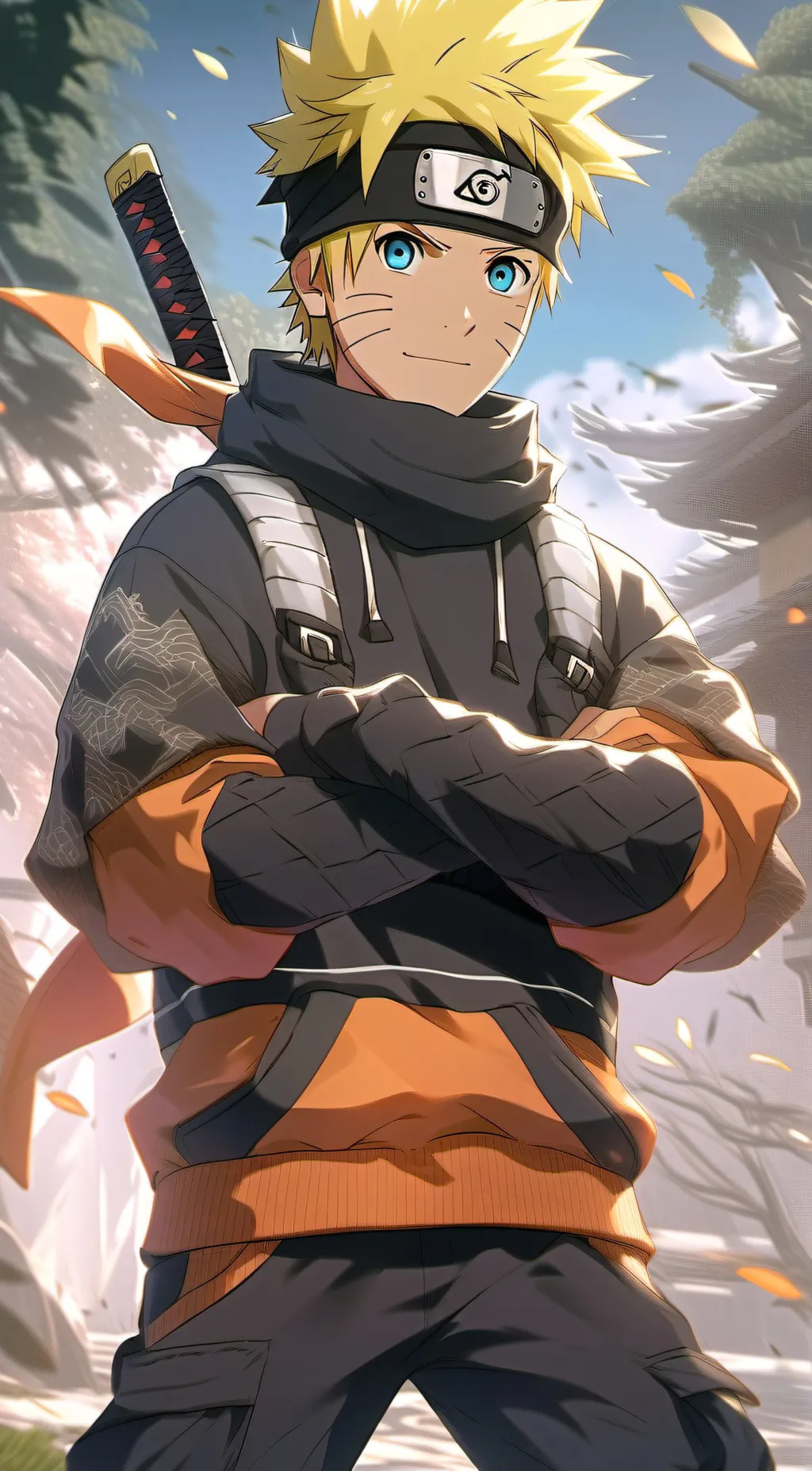 ai character: Naruto Uzamki  background