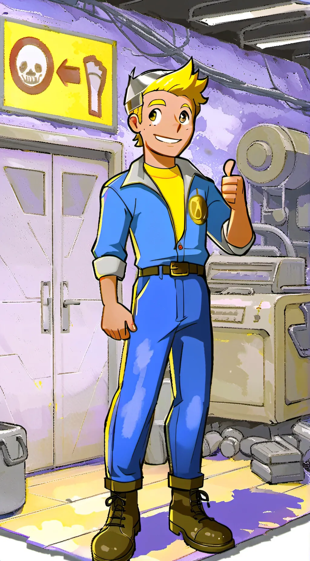 ai character: Vault-Boy background
