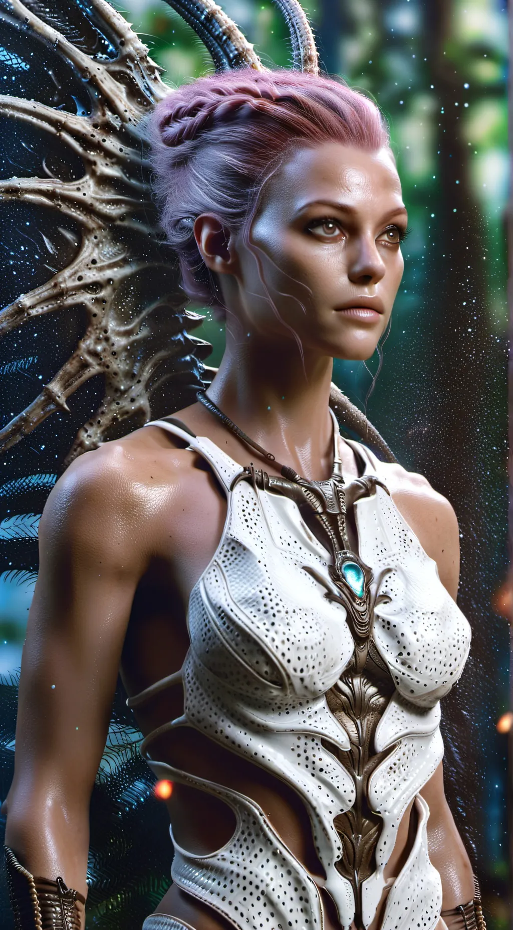ai character: Eve from species 2 background