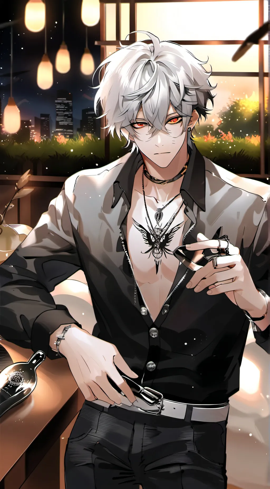 ai character: Dj  background