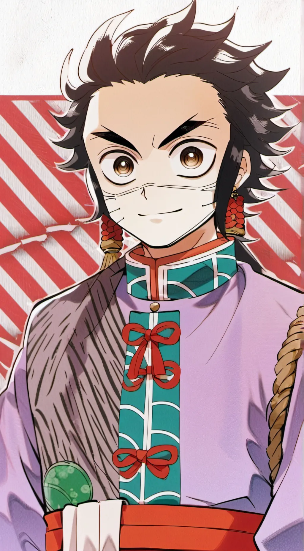 ai character: Tanjiro and Nezuko background
