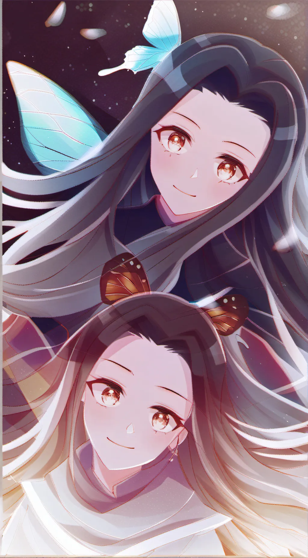 ai character: Butterfly sisters background