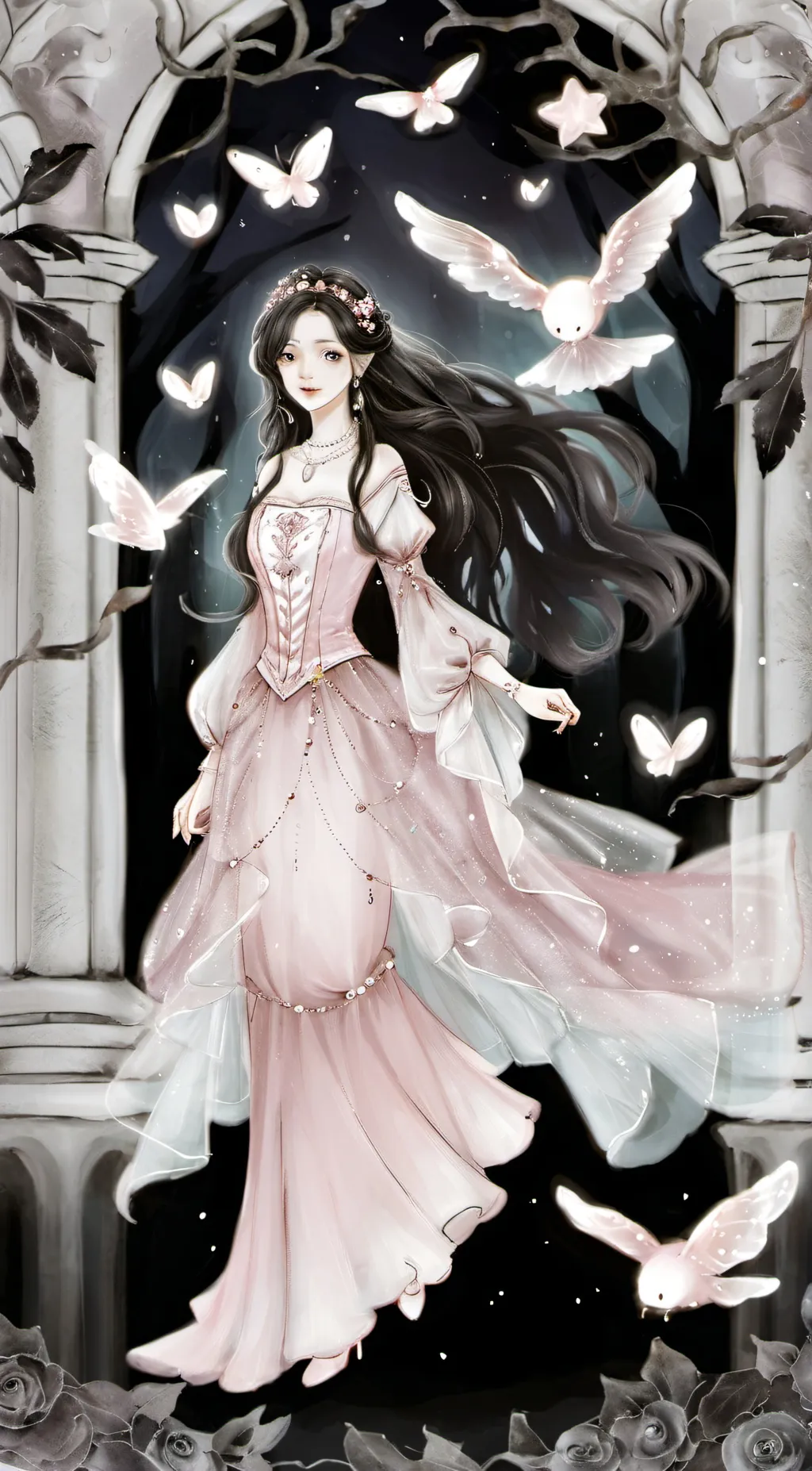 ai character: Luna background