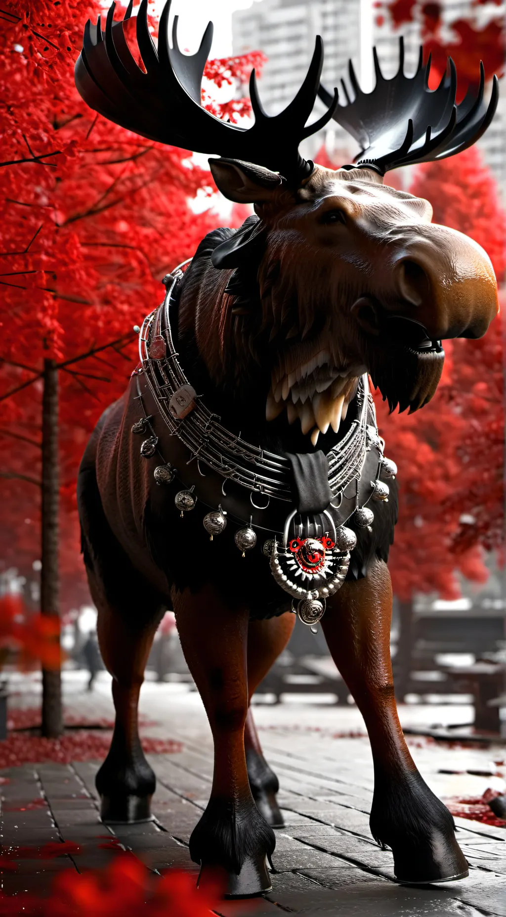 ai character: Pet moose background
