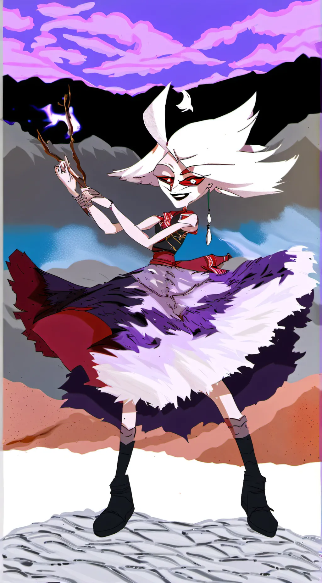 ai character: Angel Dust background