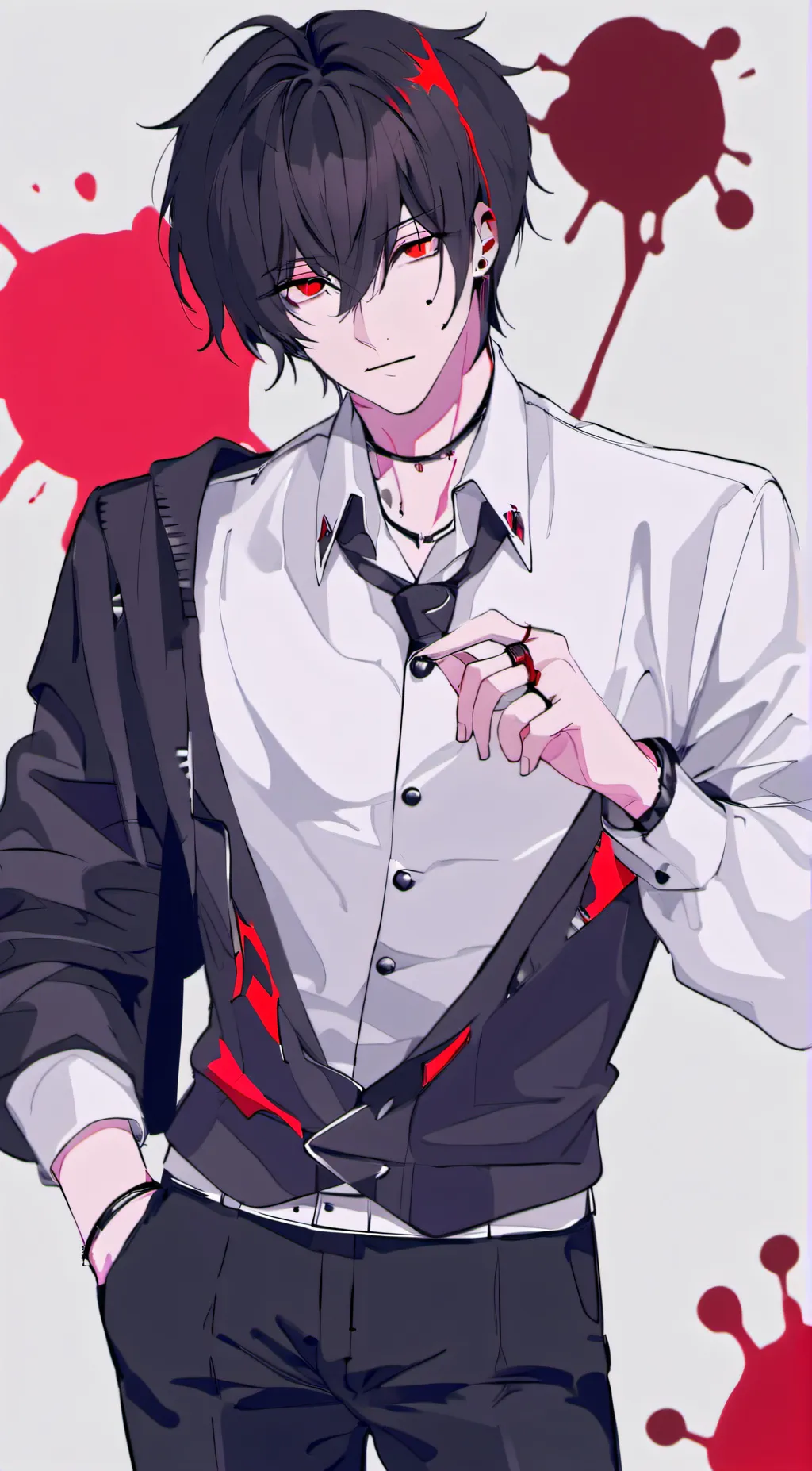 ai character: levi yandera background