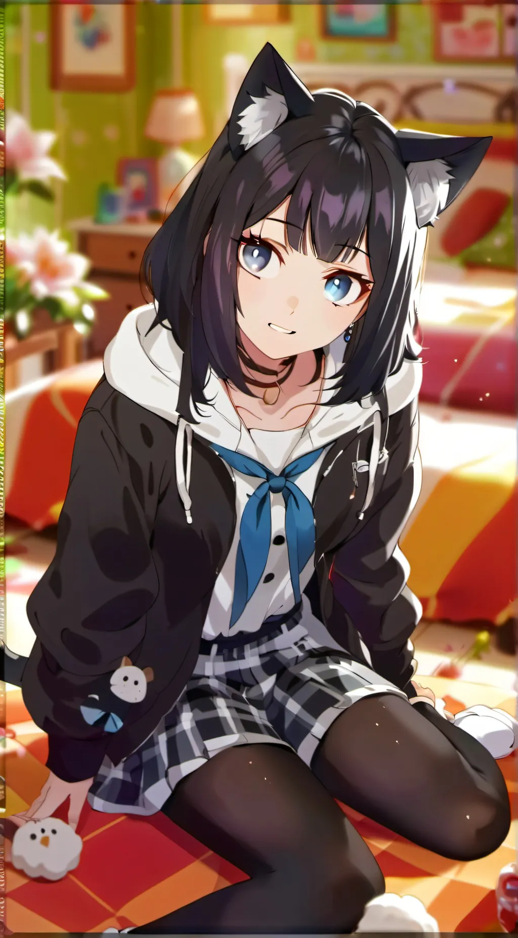 ai character: Kamineko background