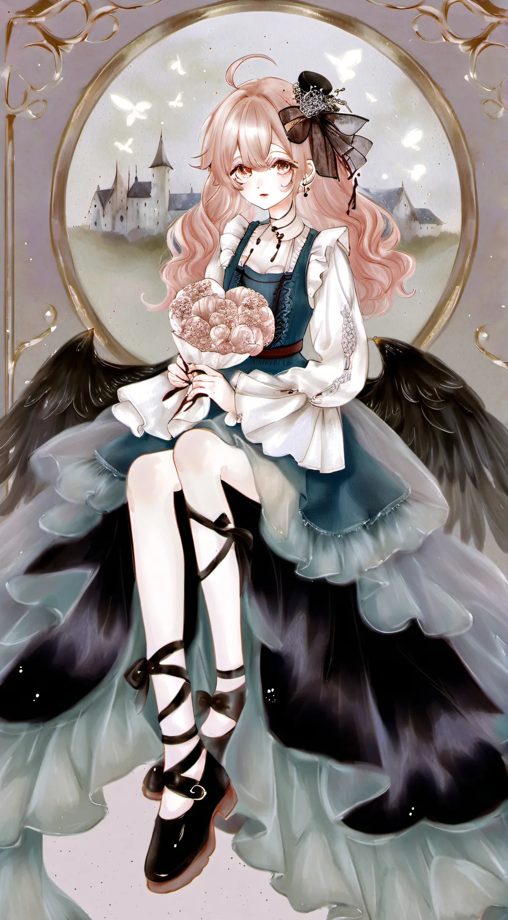 ai character: Rose background