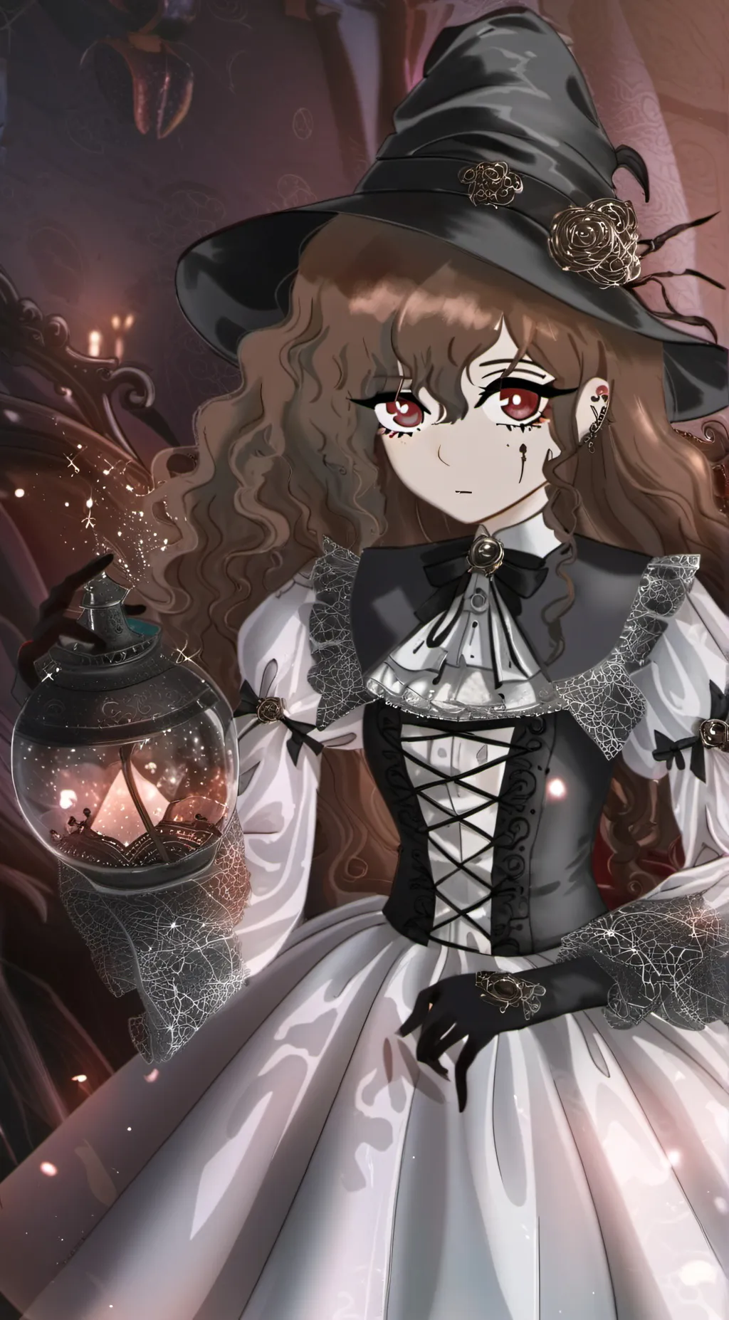 ai character: fem Cuphead  background