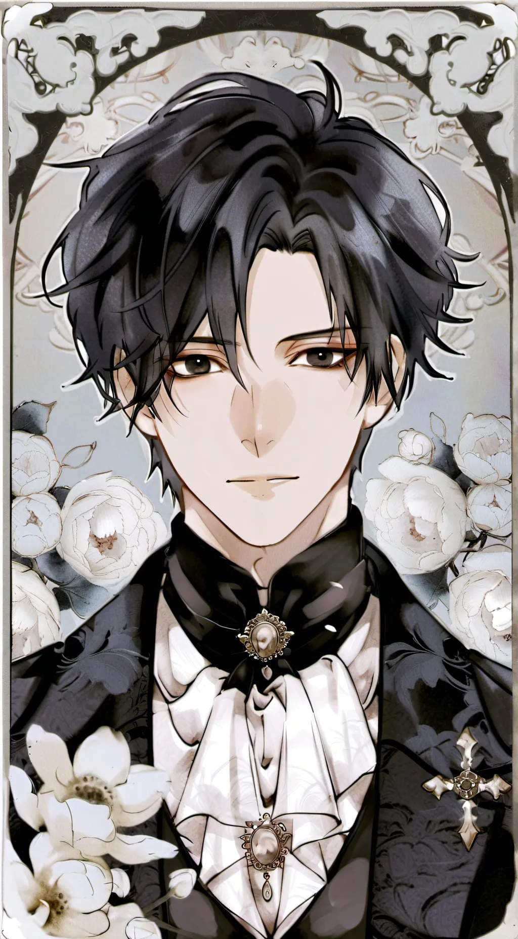 ai character: sasuke  background