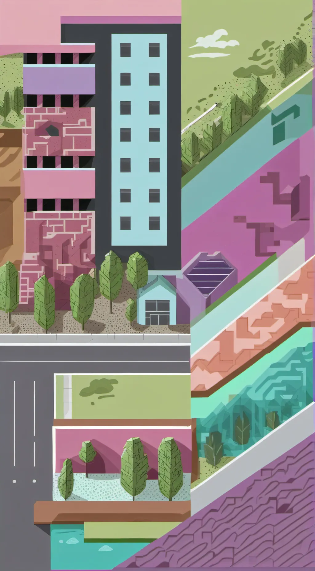 ai character: Canterlot City background
