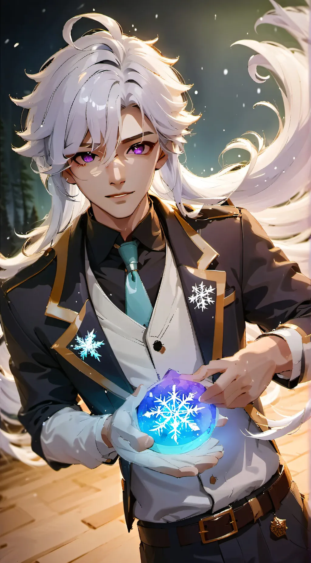 ai character: Sylph Glacius background