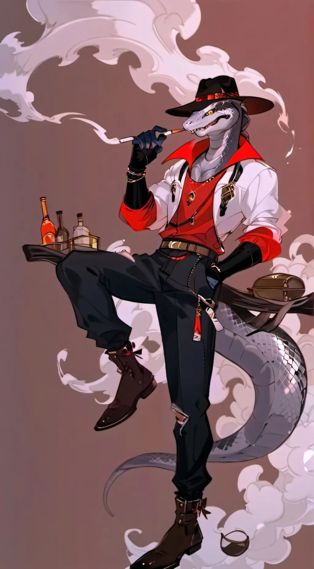 ai character: Snake-a-rolli background