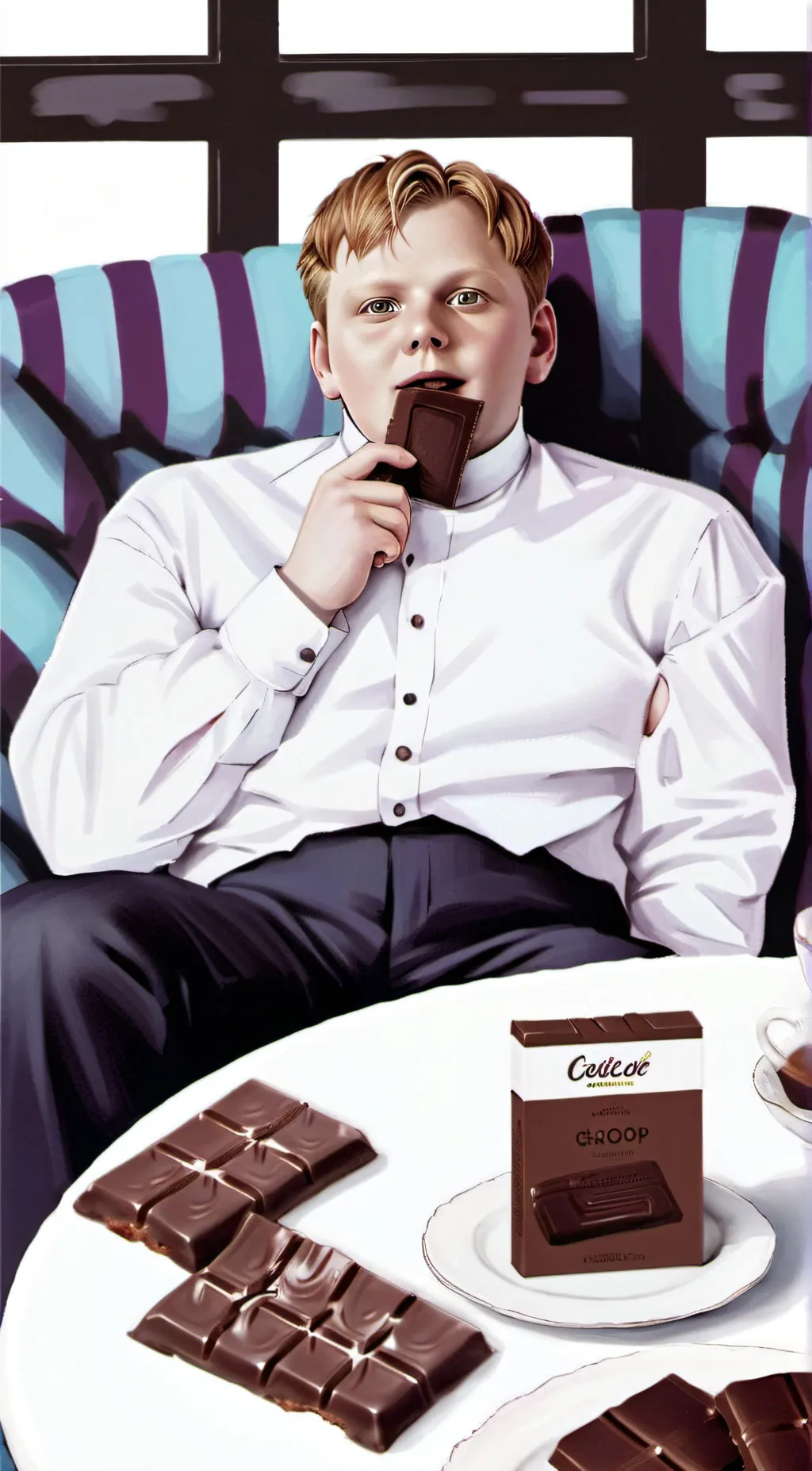 ai character: Augustus gloop background