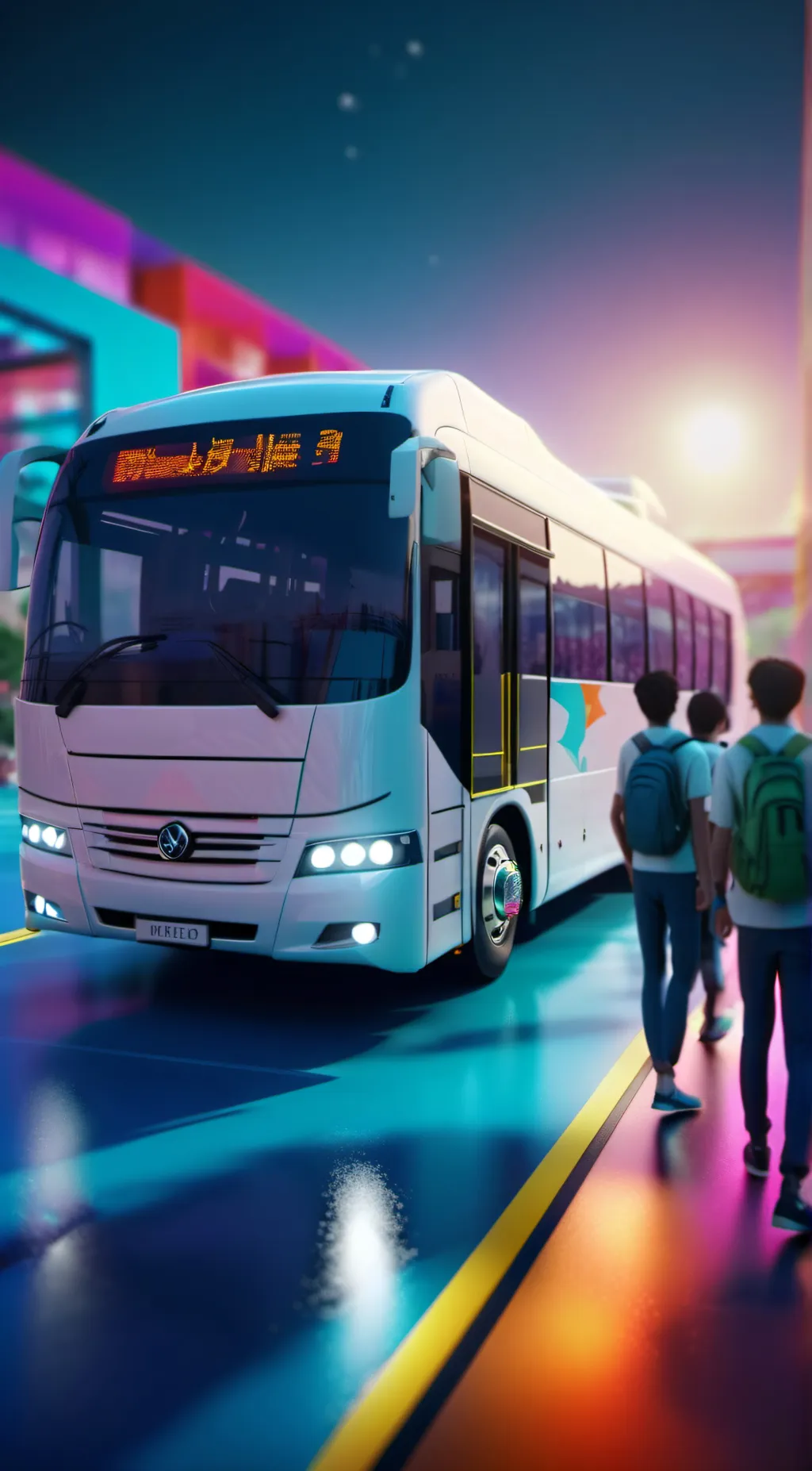 ai character: MHA feildtrip background