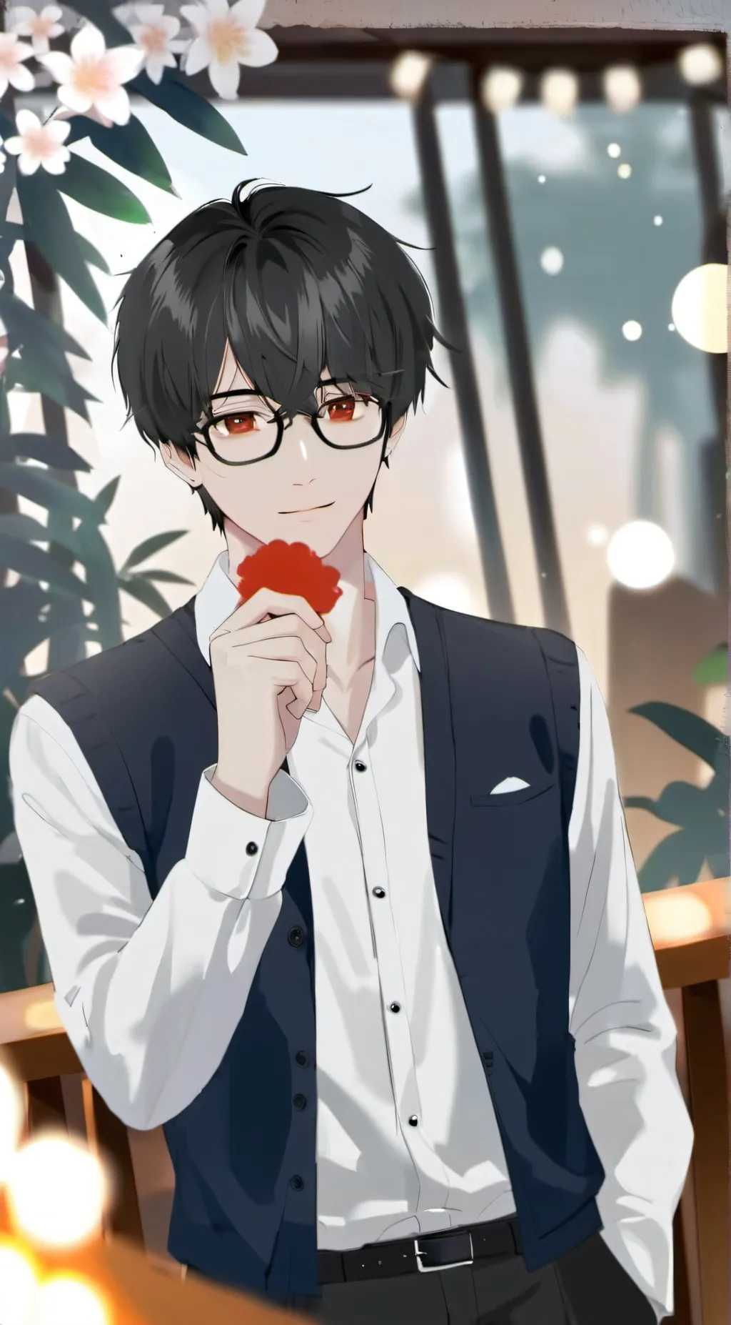 ai character: Random Men☀️ background