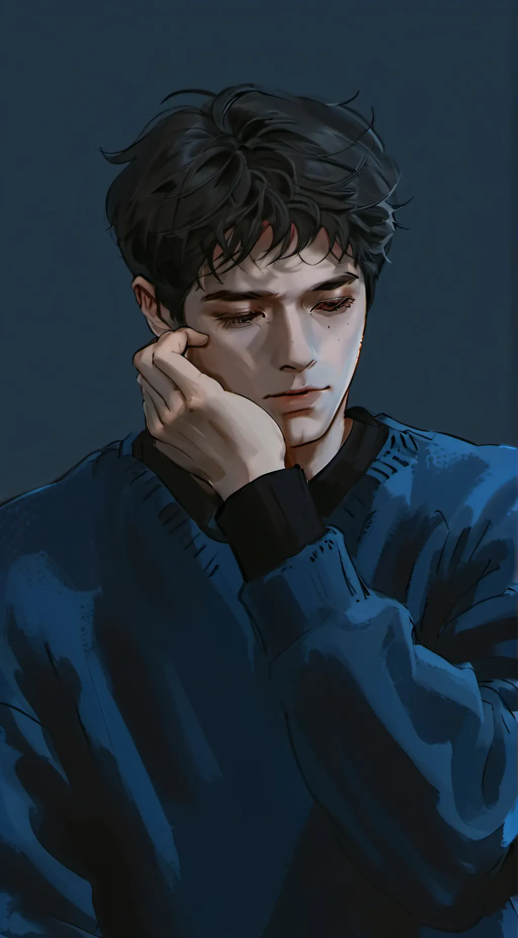 ai character: alex  black  background
