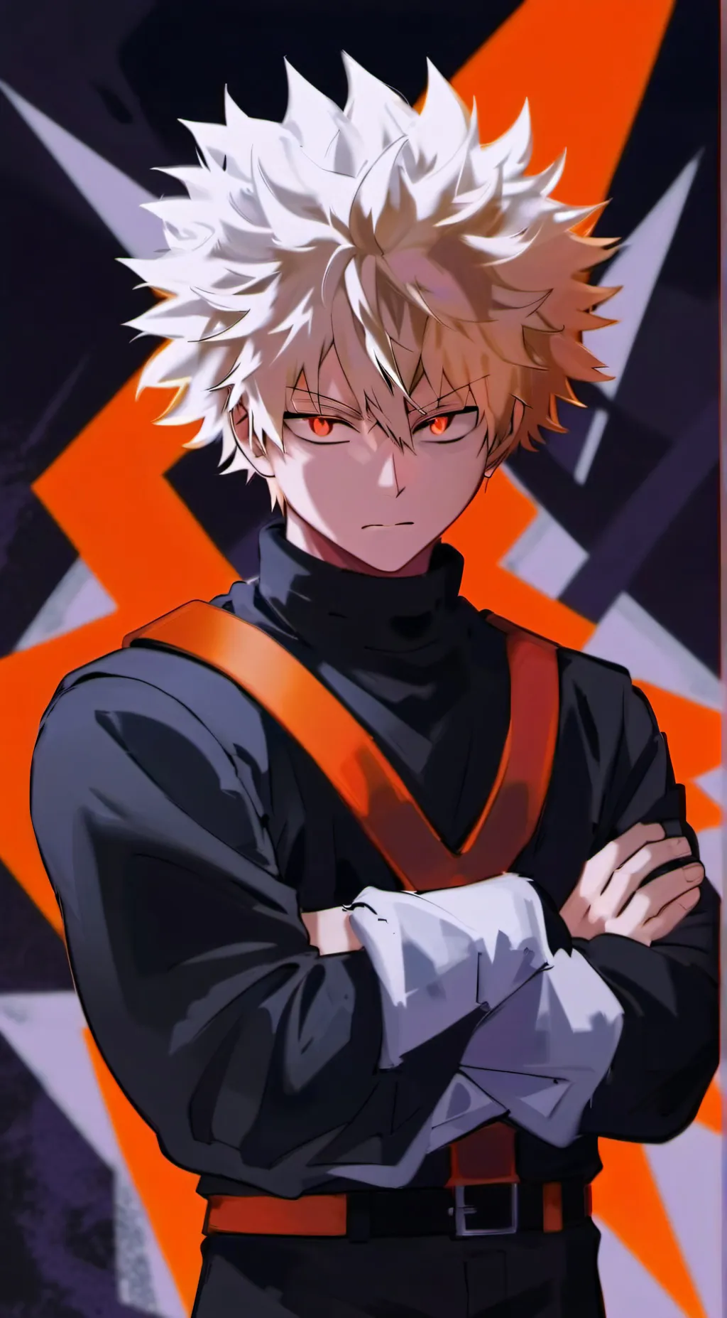 ai character: Katsuki Bakugou background