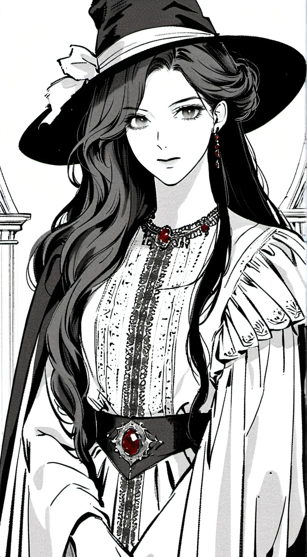 ai character: Lady Dimirtescu  background
