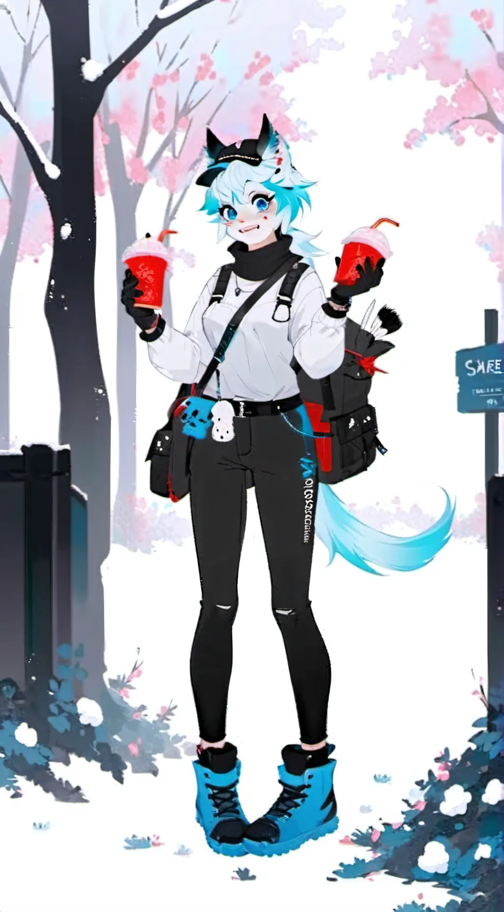 ai character: luna background