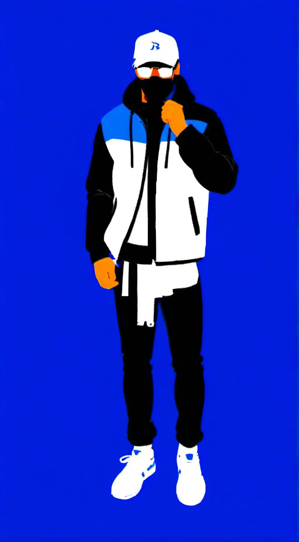 ai character: Blue (crewmate)  background