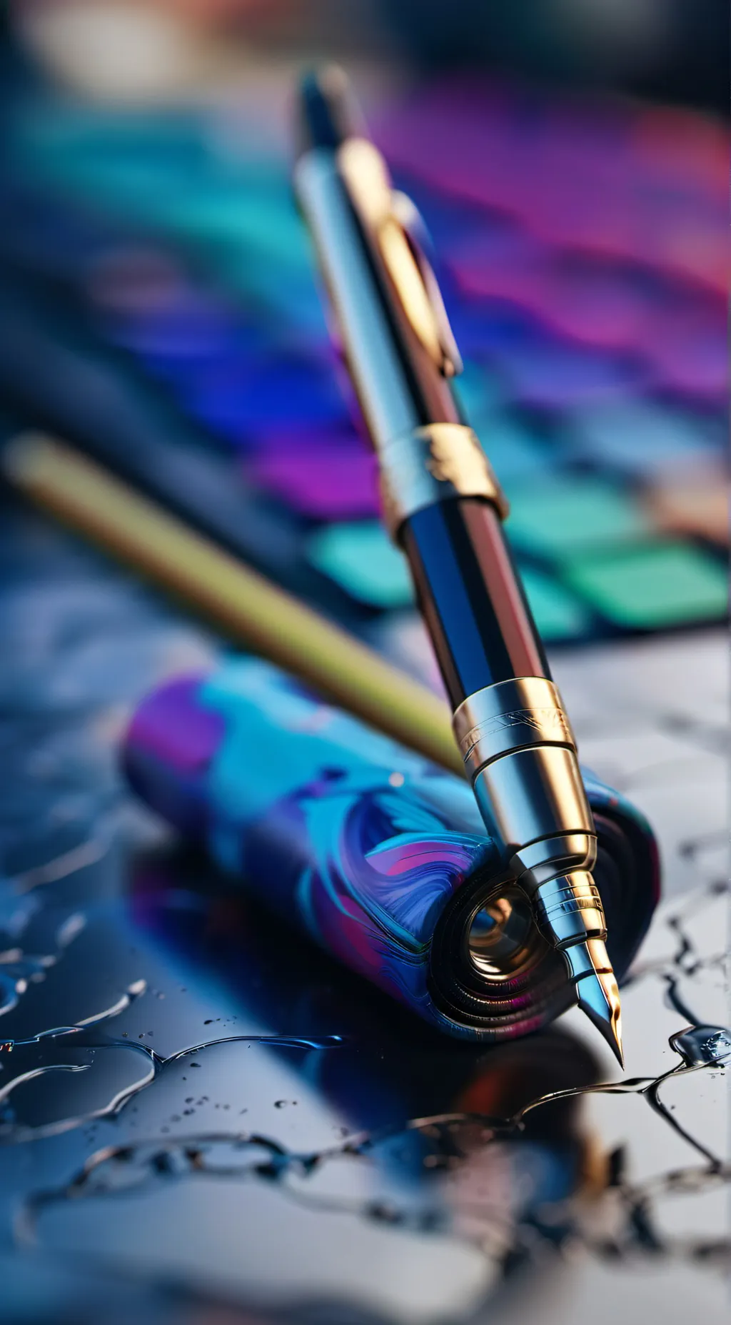 ai character: Futuristic 3D Pen background