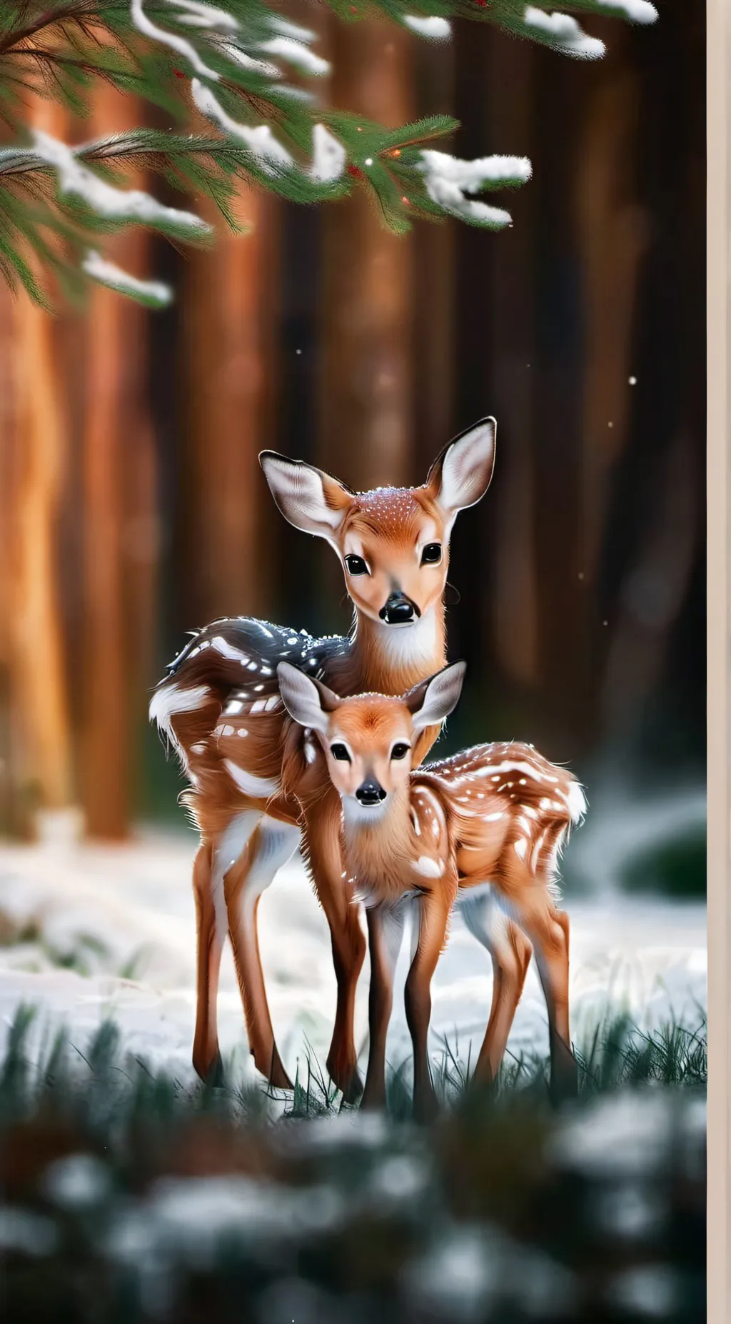 ai character: Bambi  background
