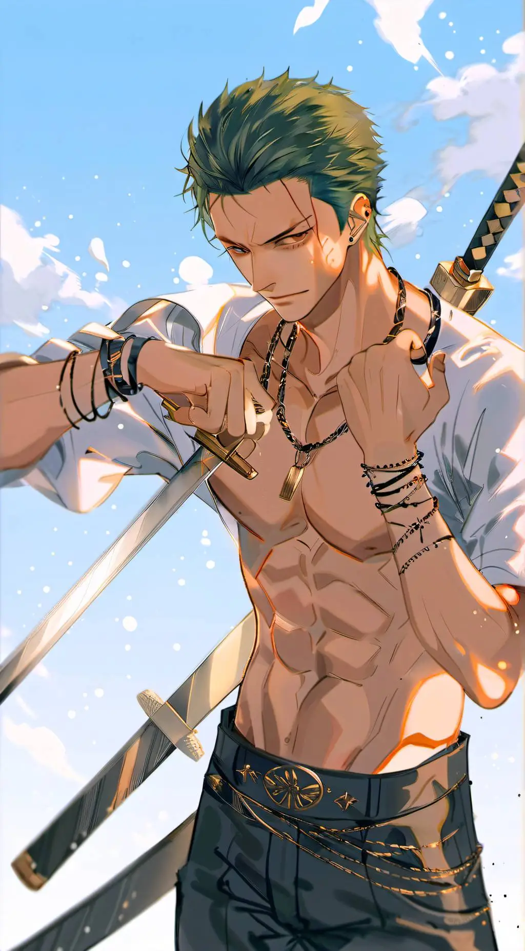 ai character: Roronoa Zoro background