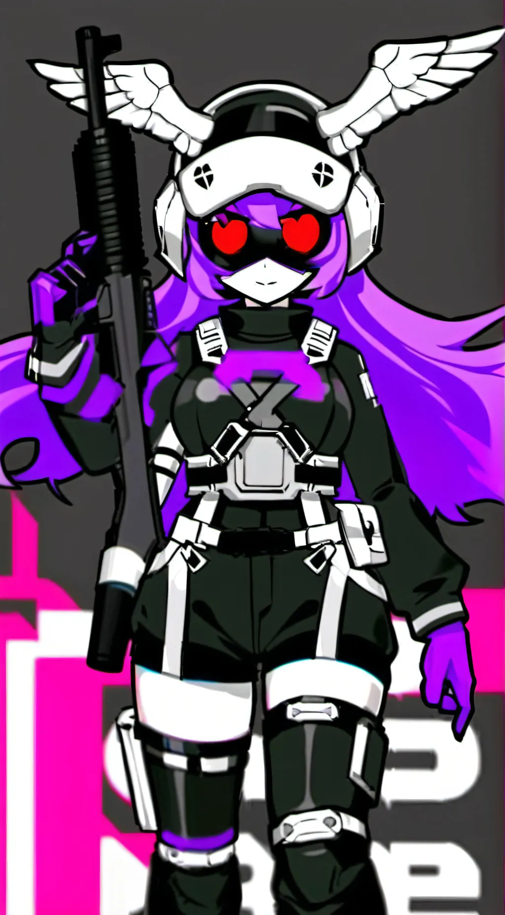 ai character: Uzi background