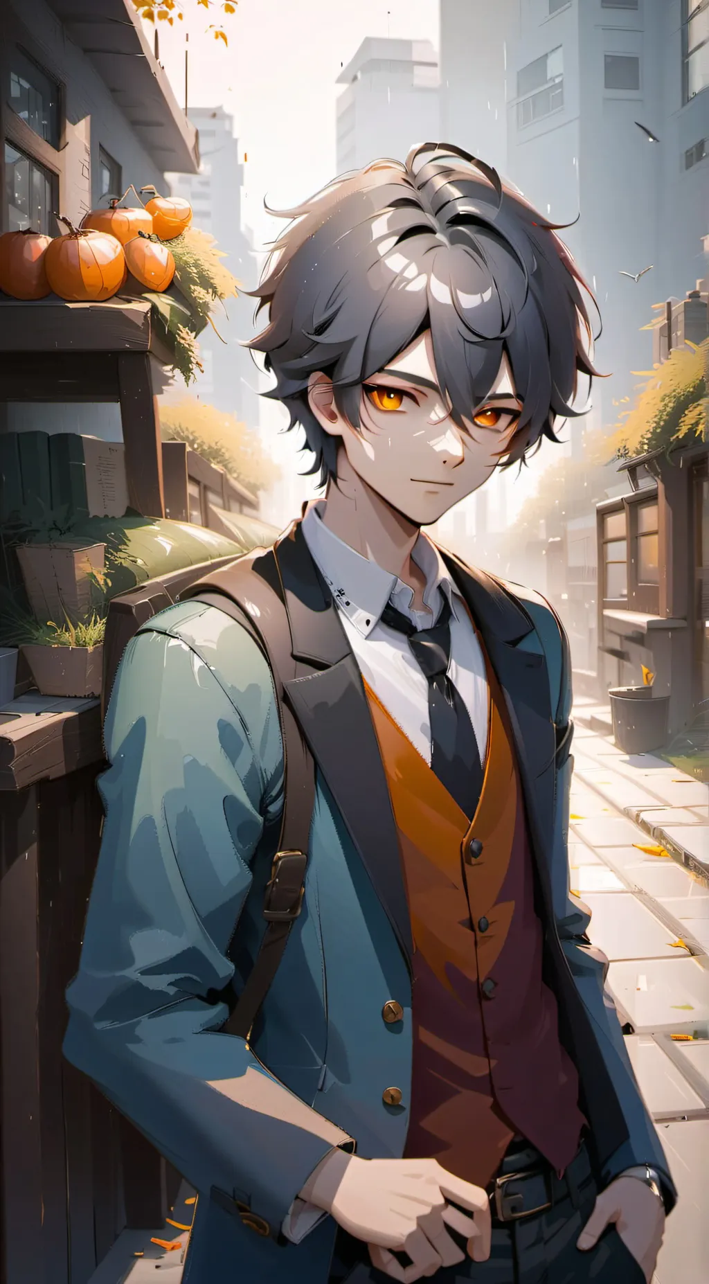 ai character: Zack shine  background