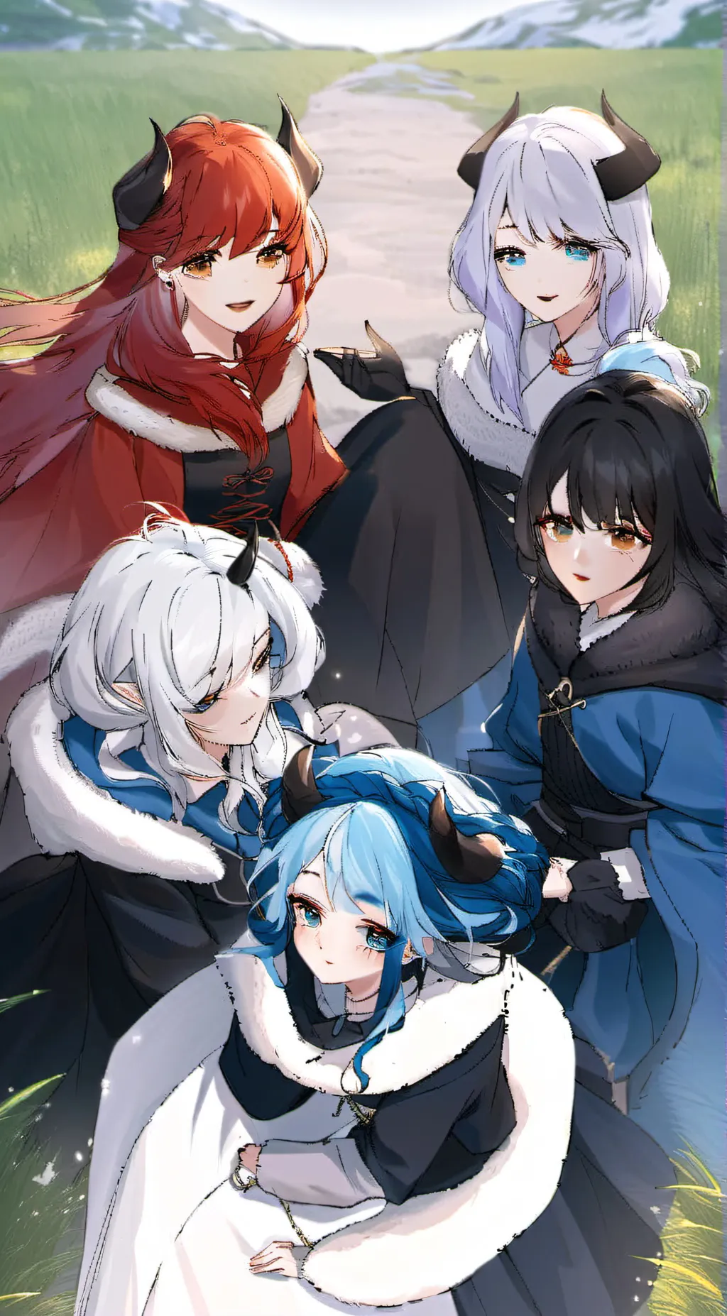 ai character: far paradise background