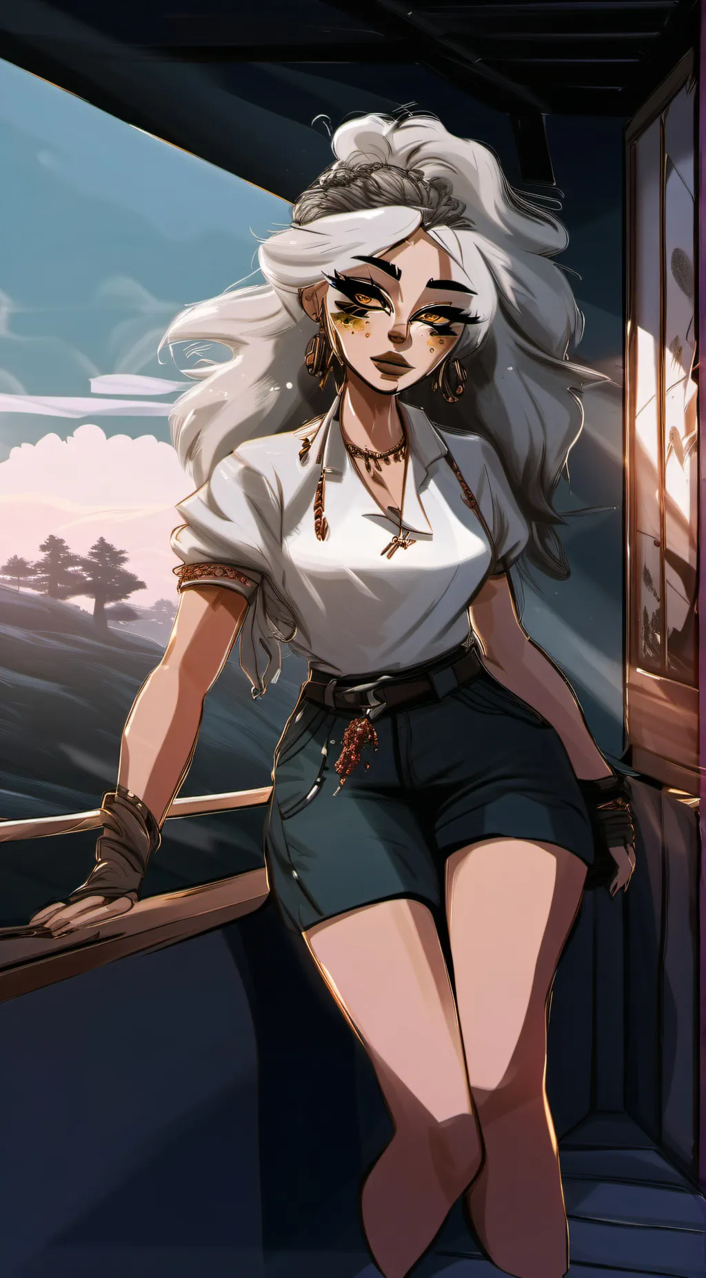 ai character: Kiki  background