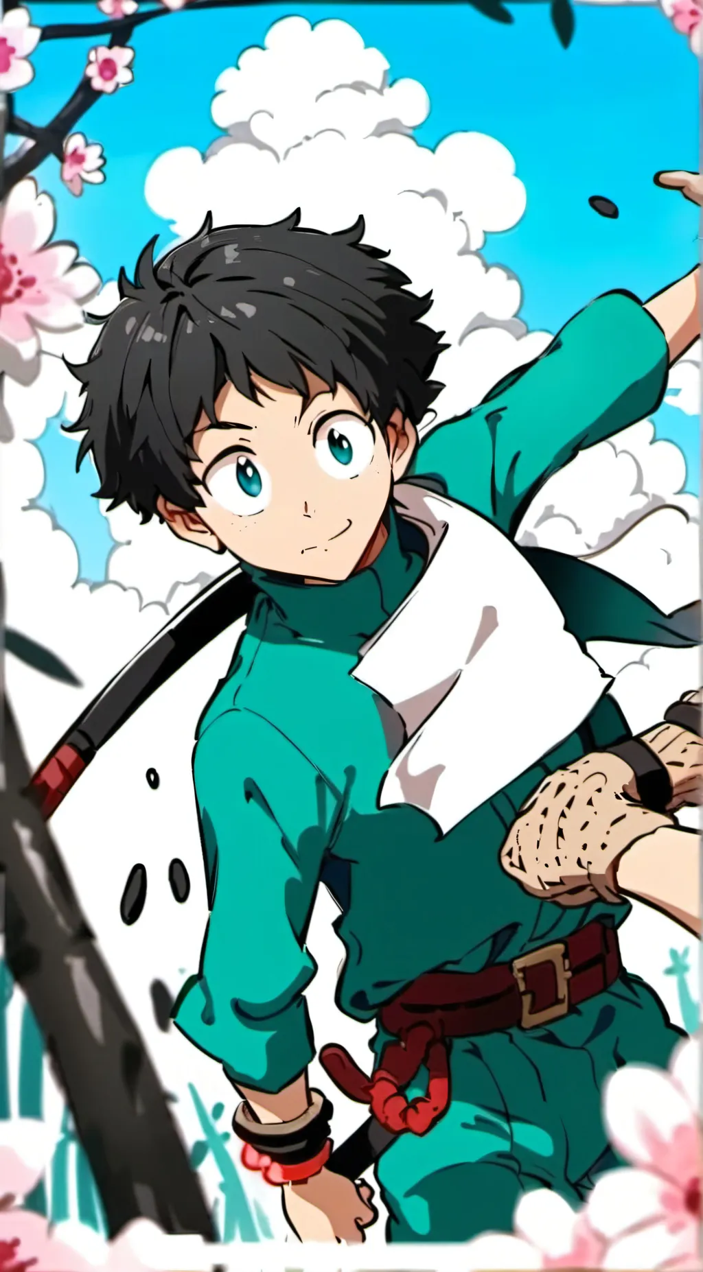 ai character: mha theme park background