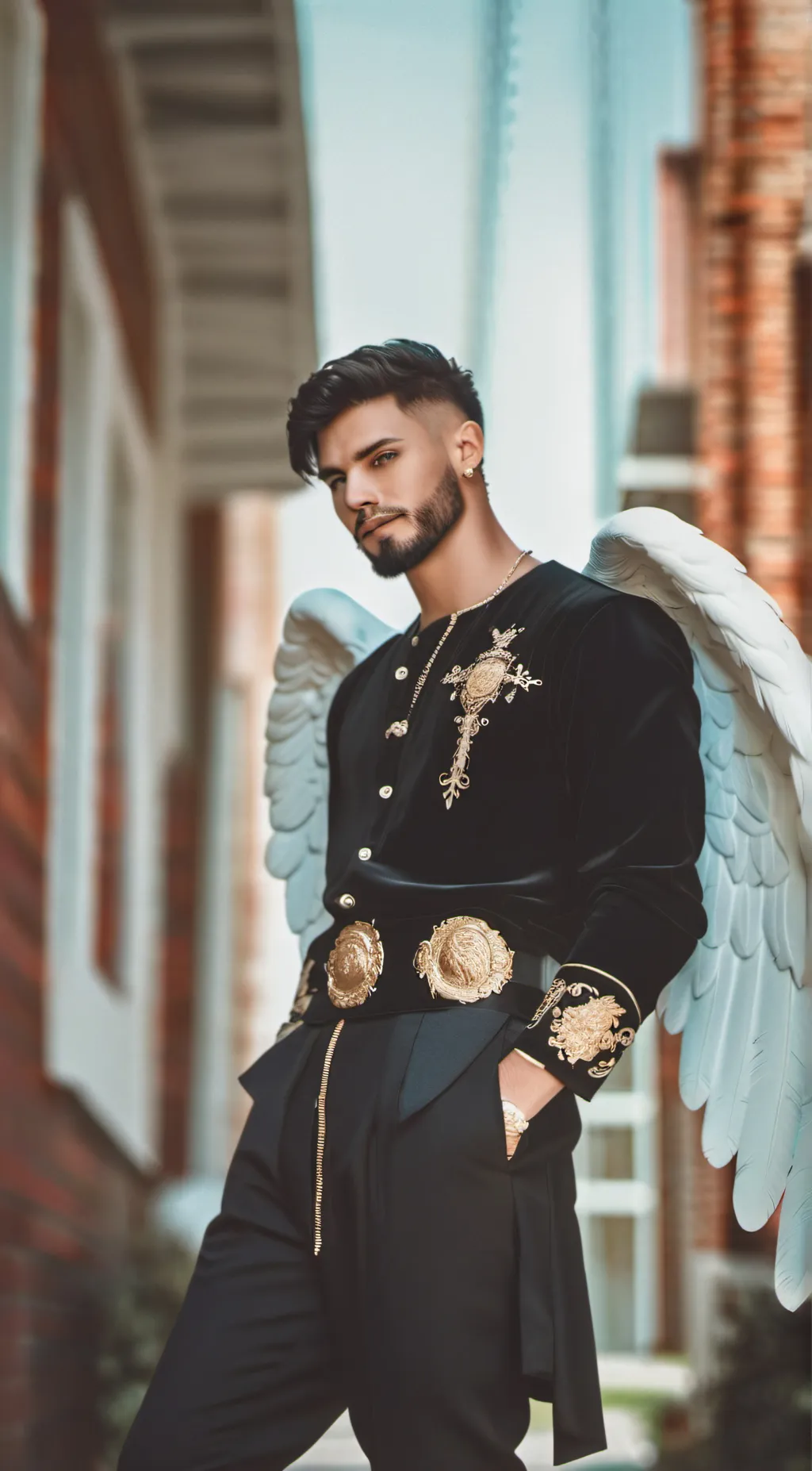 ai character: fallen angel background