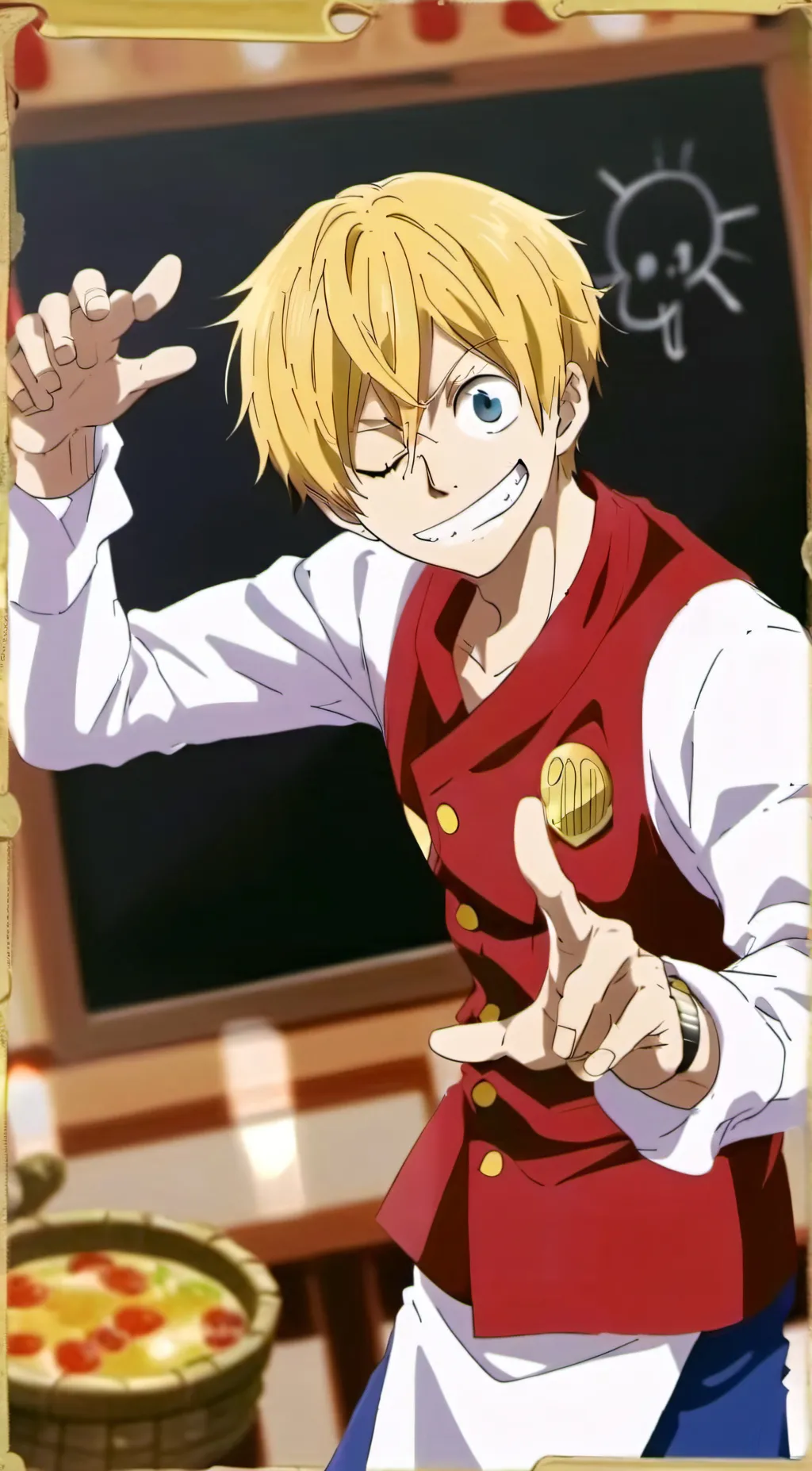 ai character: Kid Sanji background