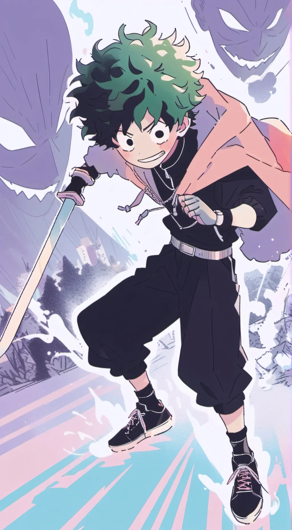 ai character: Deku background